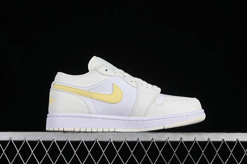 All categories Air Jordan Jordan series basketball shoes Air Jordan 1 Low Z version Air Jordan 1 Low AJ1 Joe 1 lemon yellow low-top cultural and leisure sports sneakers FV8486-181